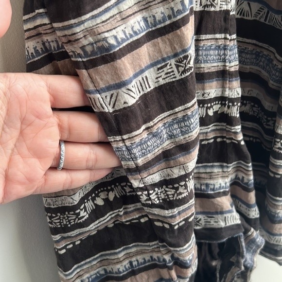 Free People Romper, Size 6, Shorts, Spaghetti Strap, Pockets, ECU, Boho, Brown - Picture 3 of 8